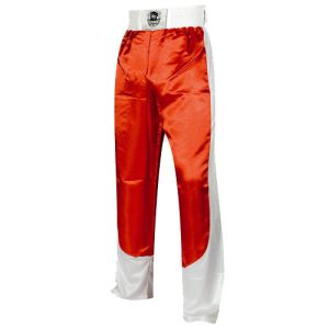 pantalon full contact a bandes stretch rouge blanc