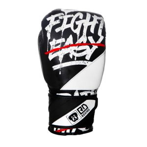 Gants de boxe Rumble V5 CUIR Ltd PMG noir/silver RD boxing