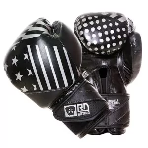 Gants De Boxe Rumble 12oz Cuir Ltd PMG Noir/Silver V5 RD BOXING
