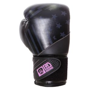 Gants de boxe Rumble V5 CUIR Ltd PMG noir/silver RD boxing