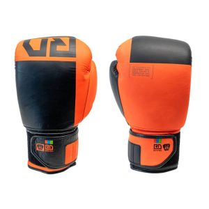 Gants De Boxe Rumble Cuir BLOCK COLOR Orange/Noir V6 RD BOXING