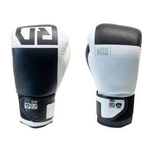 Gants de boxe rumble V6 CUIR BLOCK COLOR  blanc/noir RD boxing