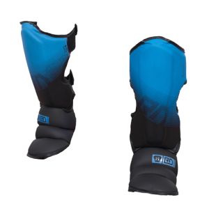Shin/foot guard K1 / Muay Thaï HD V5 BLACK/ WHITE