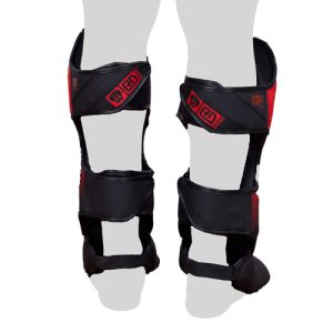 Shin/foot guard K1 / Muay Thaï HD V5 BLACK/ WHITE