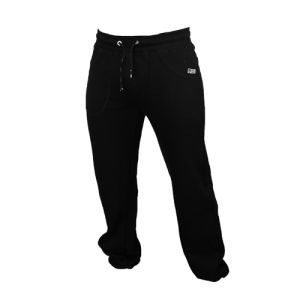 black unisex fleece tracksuit pants