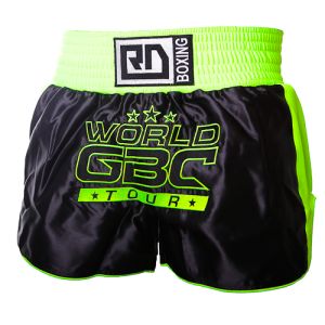 EVENT WEAR : Short GP / K1 Thaï WGBC TOUR VERT FLUO Ltd