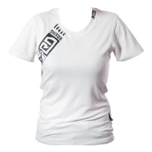 breathable Women tech t shirt  White RD BOXING V4