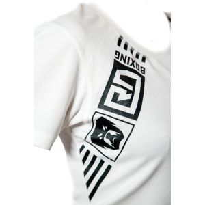 breathable Women tech t shirt  White RD BOXING V4