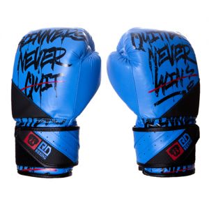 Gants de boxe Rumble V5 CUIR Ltd STATEMENT bleu/noir RD boxing