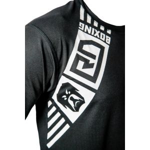 t shirt technique respirant unisex noir RD BOXING V4