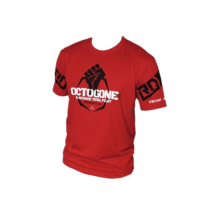 EVENT WEAR : T-shirt coton lifestyle Rouge OCTOGONE II  Ltd