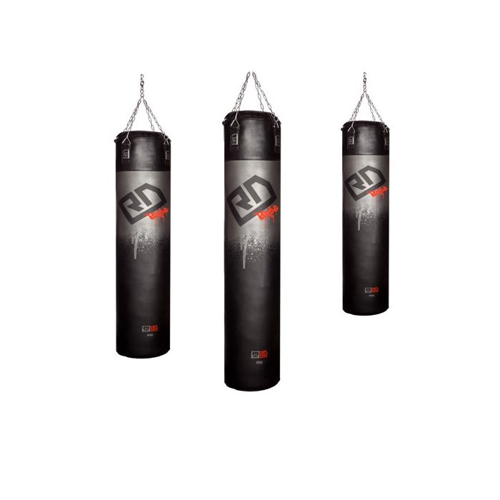 sac de frappe lourd skintex STENCIL GRIS/NOIR V5 RD BOXING 
