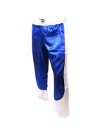 pantalon full contact a bandes stretch bleu blanc