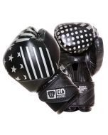 Gants de boxe Rumble V5 CUIR Ltd PMG noir/silver RD boxing