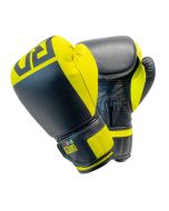 Gants de boxe rumble V6 CUIR BLOCK COLOR  jaune/noir RD boxing