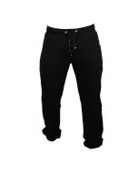 black unisex fleece tracksuit pants