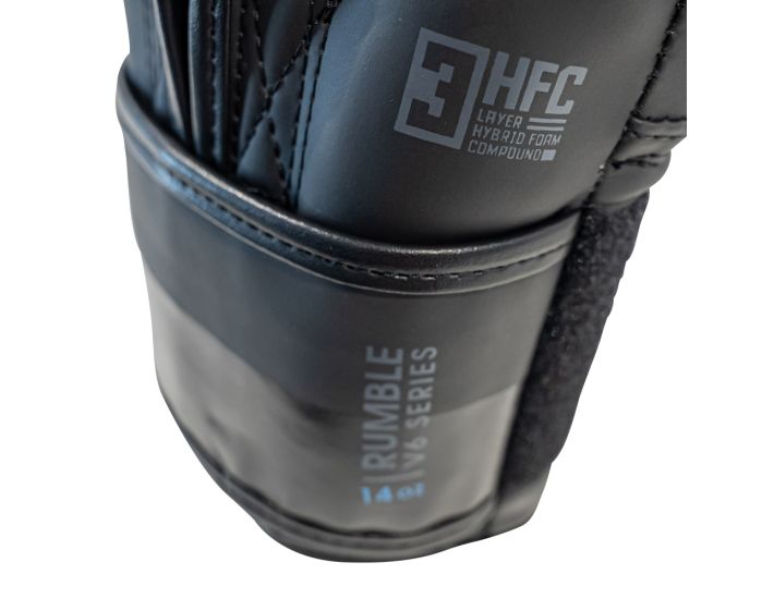 Gants De Boxe Rumble Noir/Bleu BLOCK COLOR V6 RD BOXING