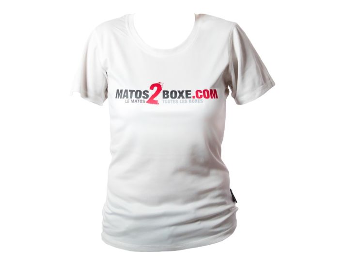 t shirt technique respirant féminin blanc