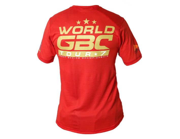 EVENT WEAR : T-shirt respirant WGBC rouge Ltd